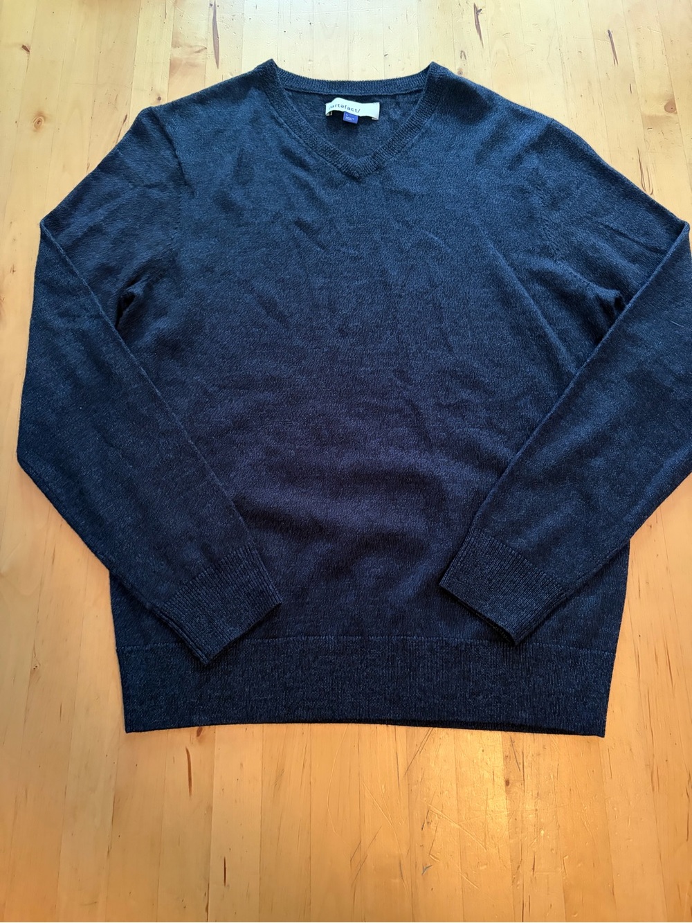 Men's V-Neck Sweater in Dark Navy by J.Crew